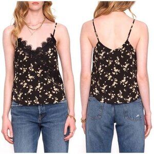 NWT Heartloom Evelynn Lace Trim Floral Camisole Tank Top Y2K Sz S